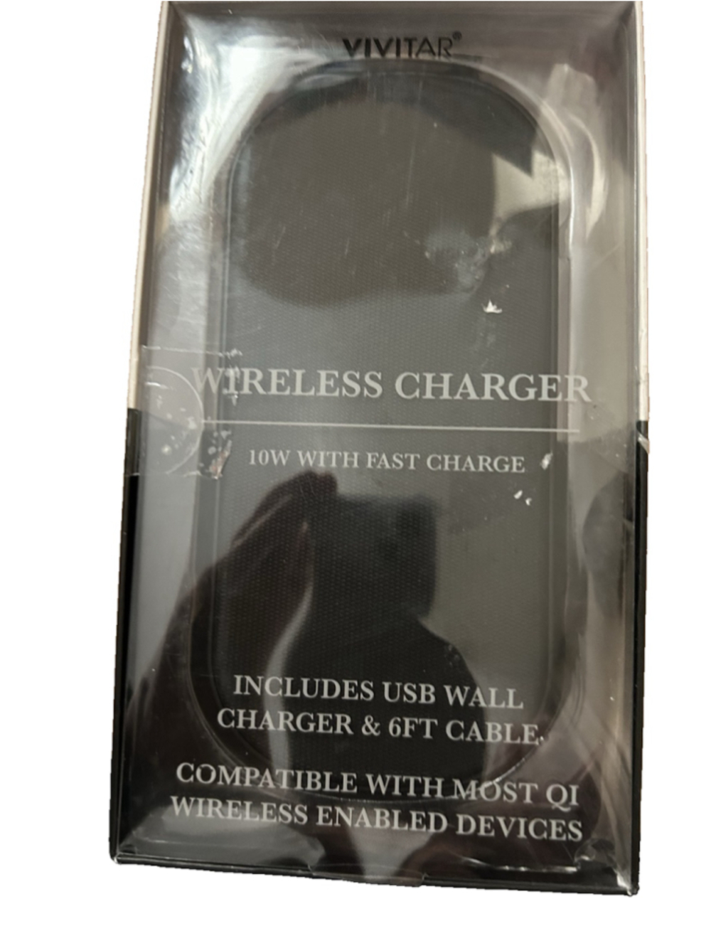 Vivitar 10W Wireless Charger w/fast charge V90026-Black FREE SHIPPING